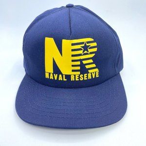 United States Naval Reserve Logo Snapback Baseball Hat Cap Broadway Navy Blue
